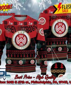 Wehen Wiesbaden Stadium Personalized Name Ugly Christmas Sweater