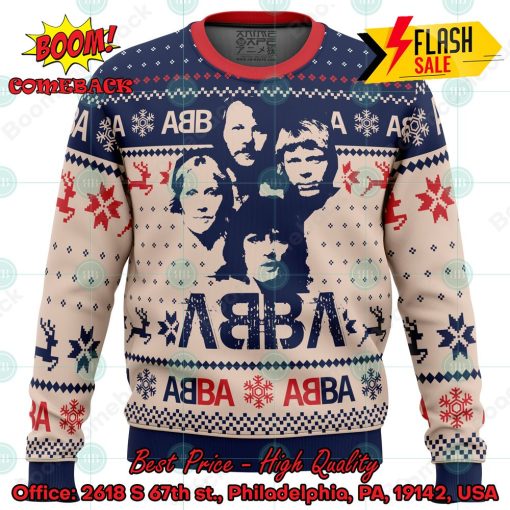 ABBA Pop Band Ugly Christmas Sweater