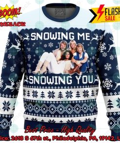ABBA Snowing Me Snowing You Ugly Christmas Sweater