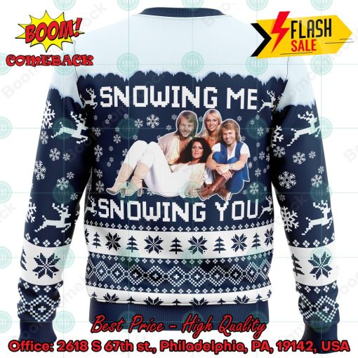 ABBA Snowing Me Snowing You Ugly Christmas Sweater