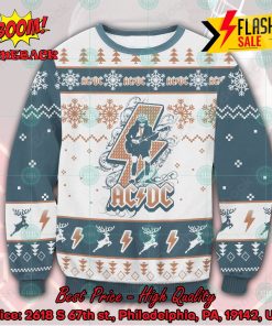 ACDC Angus Young Snowflake Ugly Christmas Sweater