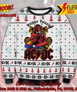 ACDC Angus Young Ugly Christmas Sweater