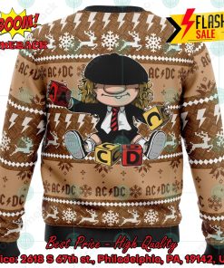 ACDC Brian Johnson Chibi Ugly Christmas Sweater