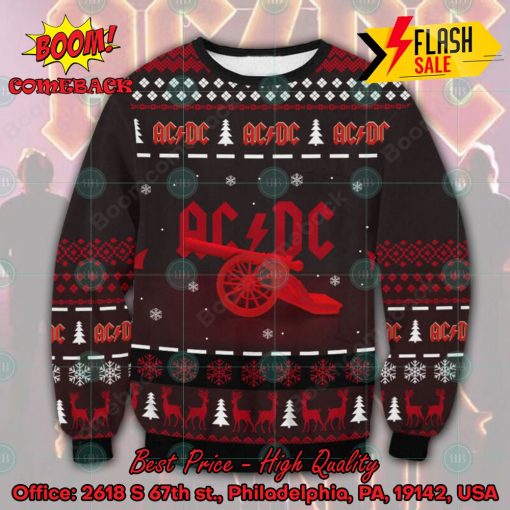 ACDC For Those About to Rock Red Ugly Christmas Sweater