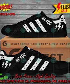ACDC White Stripes Style 2 Adidas Stan Smith Shoes