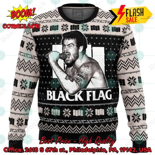 Black Flag Greg Ginn Ugly Christmas Sweater