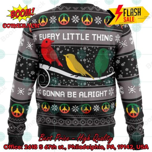 Bob Marley Every Little Thing Gonna Be Alright Ugly Christmas Sweater