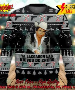 Chalino Sanchez Ya Llegaron Las Nieves De Enero Ugly Christmas Sweater