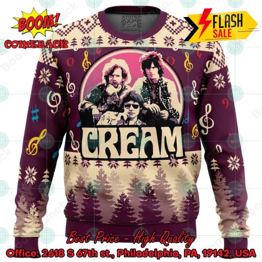 Cream Rock Band Ugly Christmas Sweater