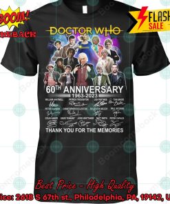 Doctor Who 60th Anniversary 1963 2023 T-shirt