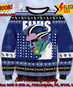 Elvis Presley Face Paint Ugly Christmas Sweater