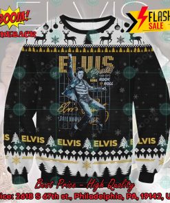 Elvis Presley King Rock & Roll 1935 1977 Ugly Christmas Sweater