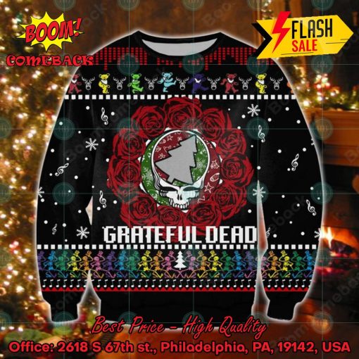 Grateful Dead Roses Ugly Christmas Sweater