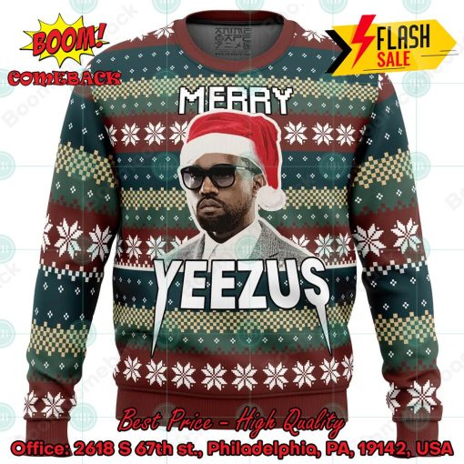 Kanye West Merry Yeezus Ugly Christmas Sweater