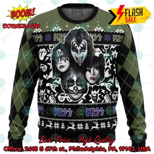 Kiss Rock Band Ugly Christmas Sweater