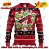 MLB Arizona Diamondbacks Grinch Hand Christmas Light Ugly Christmas Sweater