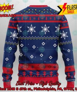 MLB Atlanta Braves Grinch Santa Hat Ugly Christmas Sweater