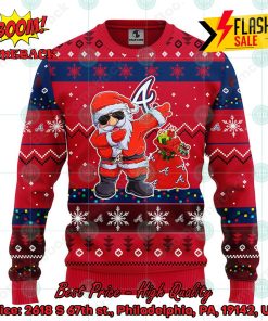MLB Atlanta Braves Santa Claus Dabbing Ugly Christmas Sweater