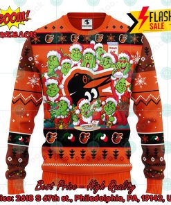 MLB Baltimore Orioles 12 Grinchs Xmas Day Ugly Christmas Sweater