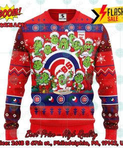 MLB Chicago Cubs 12 Grinchs Xmas Day Ugly Christmas Sweater