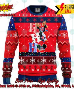 MLB Chicago Cubs Mickey Mouse Ho Ho Ho Ugly Christmas Sweater