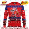 MLB Chicago Cubs Santa Hat Christmas Circle Ugly Christmas Sweater