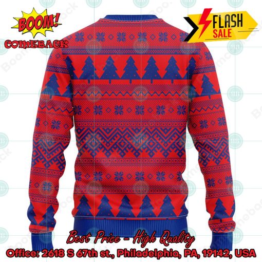 MLB Chicago Cubs Santa Hat Christmas Circle Ugly Christmas Sweater