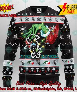 MLB Chicago White Sox Grinch Hand Christmas Light Ugly Christmas Sweater