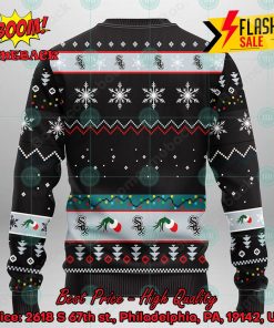 mlb chicago white sox grinch hand christmas light ugly christmas sweater 2 zPe85