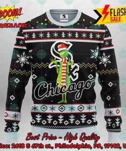 MLB Chicago White Sox Grinch Santa Hat Ugly Christmas Sweater