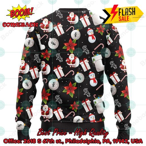 MLB Chicago White Sox Santa Claus Christmas Decorations Ugly Christmas Sweater