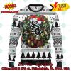 MLB Chicago White Sox Skull Flower Ugly Christmas Sweater