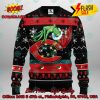 MLB Cincinnati Reds Grinch Santa Hat Ugly Christmas Sweater