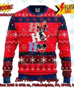 MLB Cleveland Guardians Mickey Mouse Ho Ho Ho Ugly Christmas Sweater