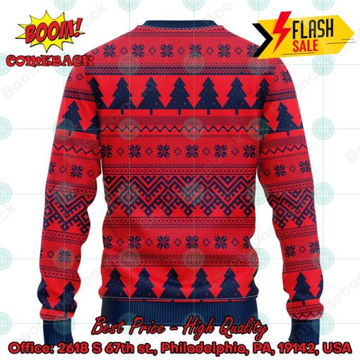 MLB Cleveland Guardians Minions Christmas Circle Ugly Christmas Sweater