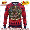 MLB Cleveland Guardians Skull Flower Ugly Christmas Sweater