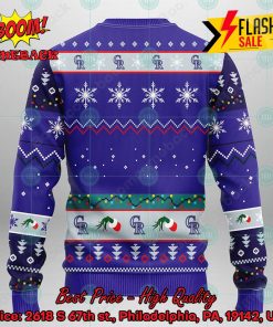 mlb colorado rockies grinch hand christmas light ugly christmas sweater 2 9kbuG