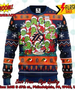 MLB Detroit Tigers 12 Grinchs Xmas Day Ugly Christmas Sweater