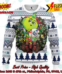 MLB Detroit Tigers Grinch Christmas Circle Ugly Christmas Sweater