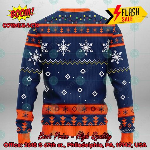 MLB Detroit Tigers Grinch Santa Hat Ugly Christmas Sweater