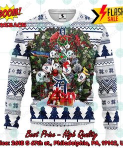 MLB Detroit Tigers Helmets Christmas Gift Ugly Christmas Sweater