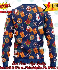 MLB Houston Astros Santa Claus Christmas Decorations Ugly Christmas Sweater