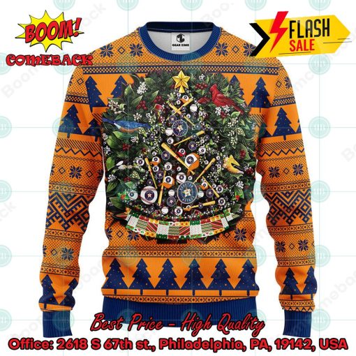 MLB Houston Astros Xmas Tree Ugly Christmas Sweater