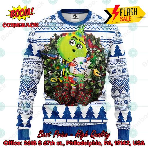 MLB Kansas City Royals Grinch Christmas Circle Ugly Christmas Sweater