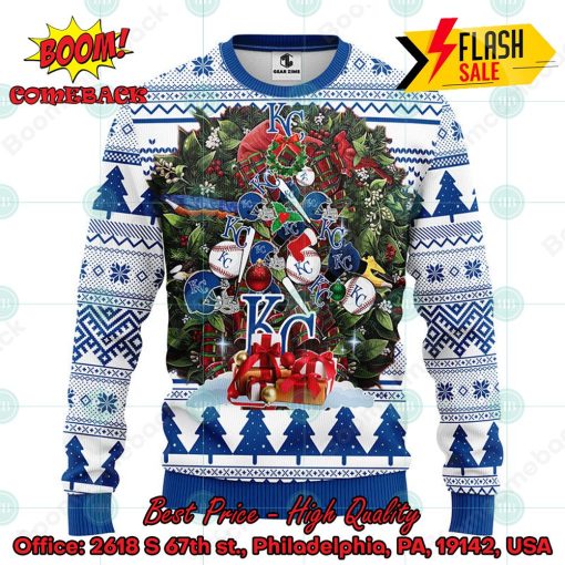 MLB Kansas City Royals Helmets Christmas Gift Ugly Christmas Sweater