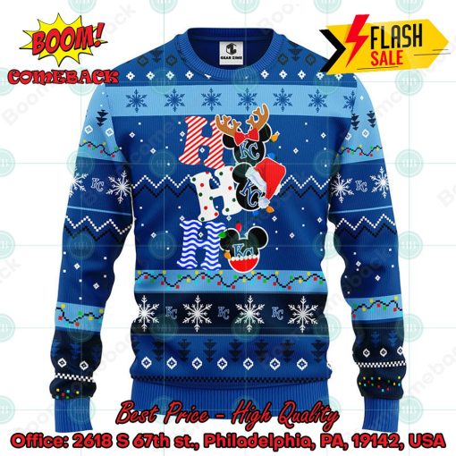 MLB Kansas City Royals Mickey Mouse Ho Ho Ho Ugly Christmas Sweater