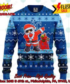 MLB Kansas City Royals Santa Claus Dabbing Ugly Christmas Sweater
