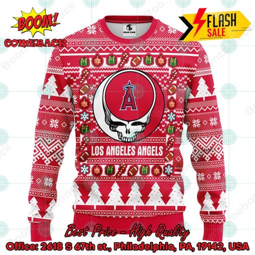 MLB Los Angeles Angels Grateful Dead Ugly Christmas Sweater