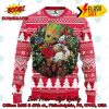 MLB Los Angeles Angels Grinch Santa Hat Ugly Christmas Sweater
