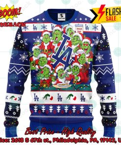 MLB Los Angeles Dodgers 12 Grinchs Xmas Day Ugly Christmas Sweater